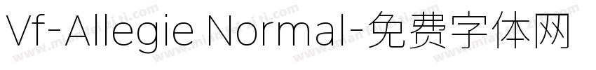 Vf-Allegie Normal字体转换